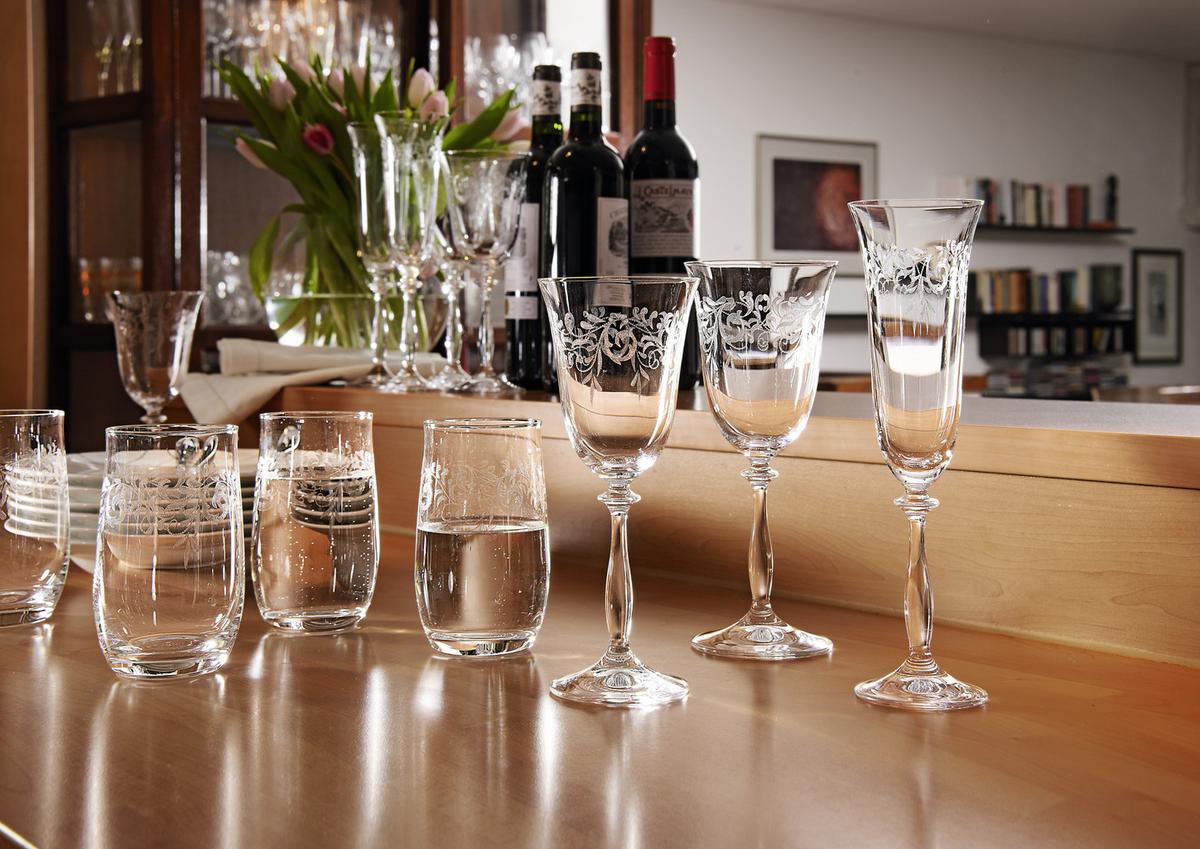 KOMPLET SZKŁA STOŁOWEGO 107 013 101 - przejrzysty, Trend, szkło (0,35l) - Novel