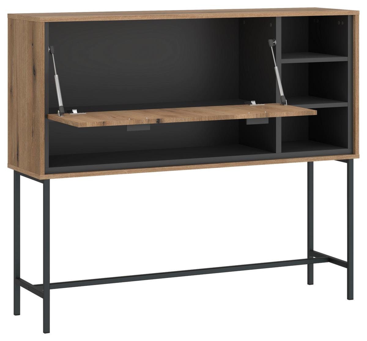 Comodă cu uși SHIRLEY - Konventionell, material pe bază de lemn (127/112,5/40cm) - Zandiara