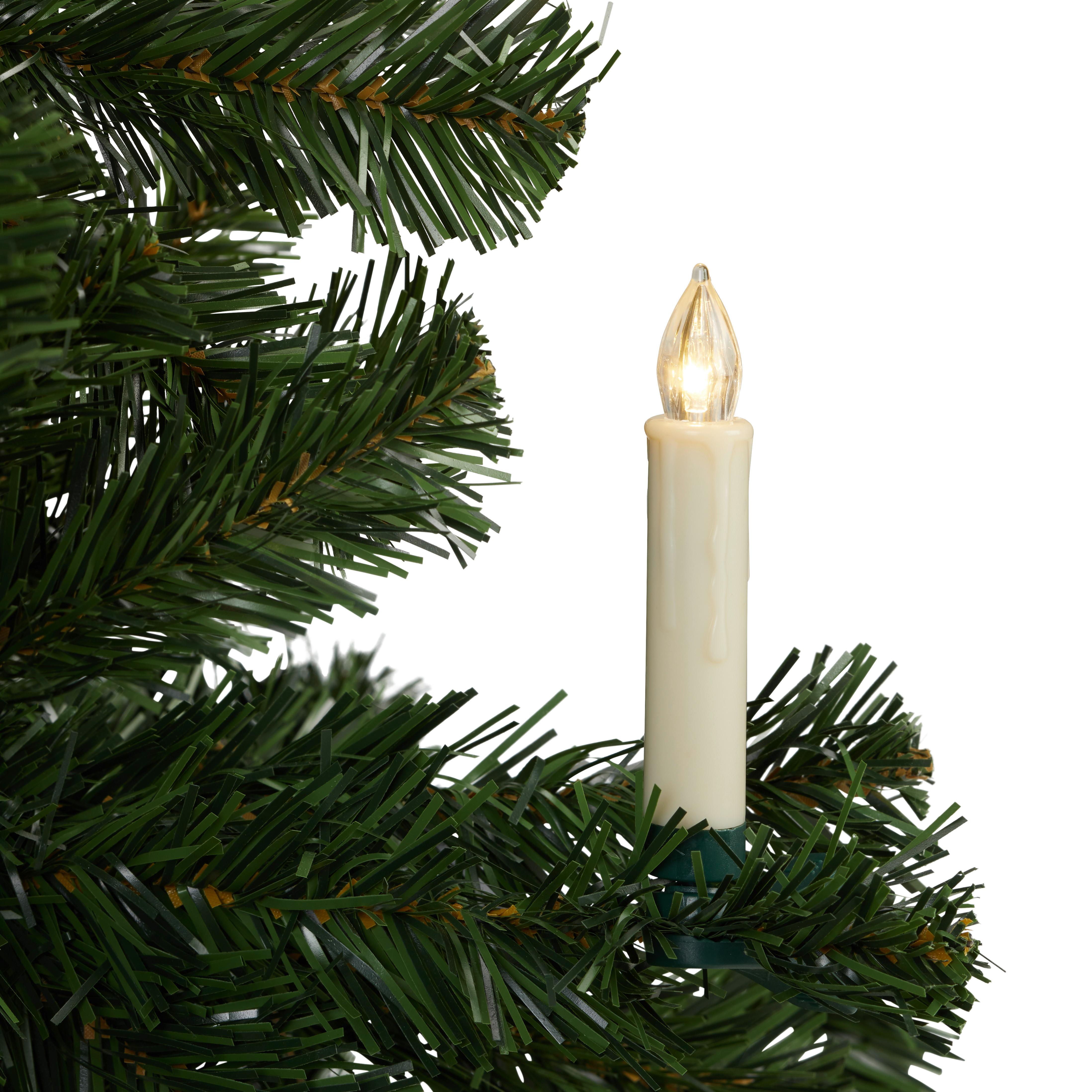 ŚWIECA CHOINKOWA LED-SET CHRISTINA - biały (1,5/10cm) - Mömax