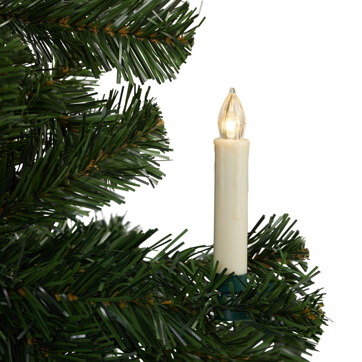 ŚWIECA CHOINKOWA LED-SET CHRISTINA - biały (1,5/10cm) - Mömax