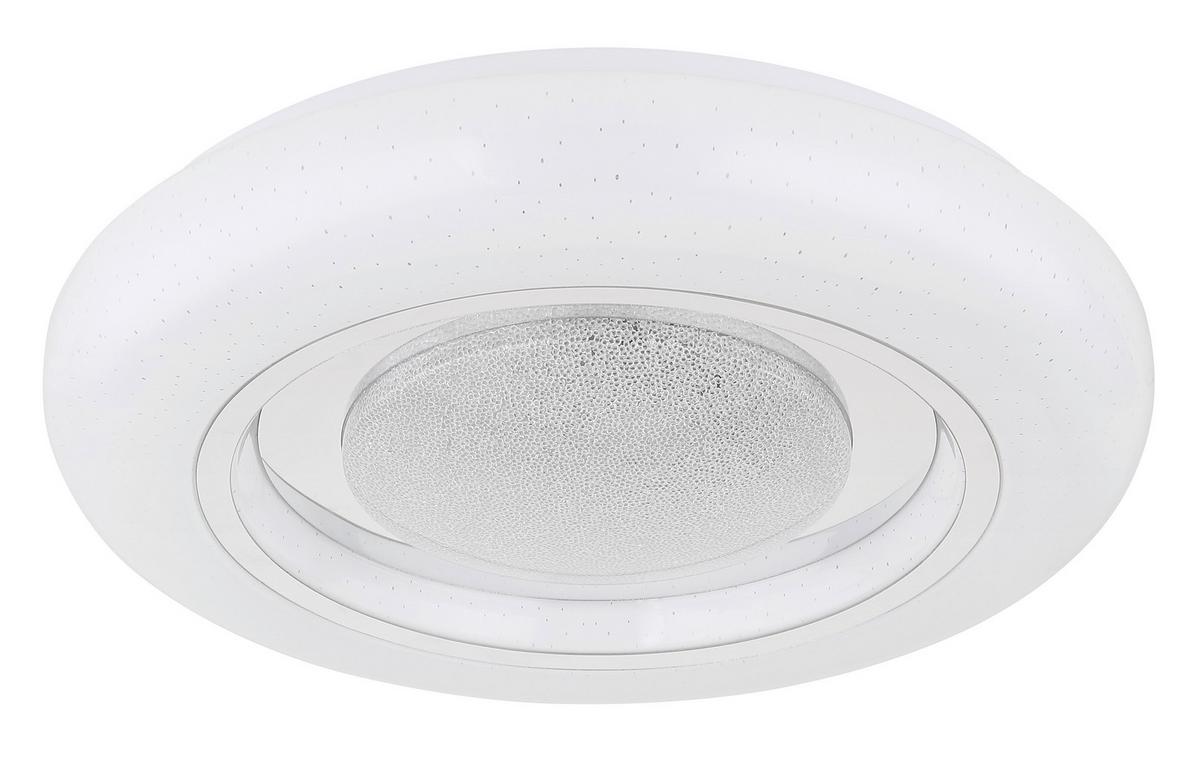 Stropna Svetilka Sally, S Sijalko - bela/opal, Trend, kovina/umetna masa (39/8cm) - Globo