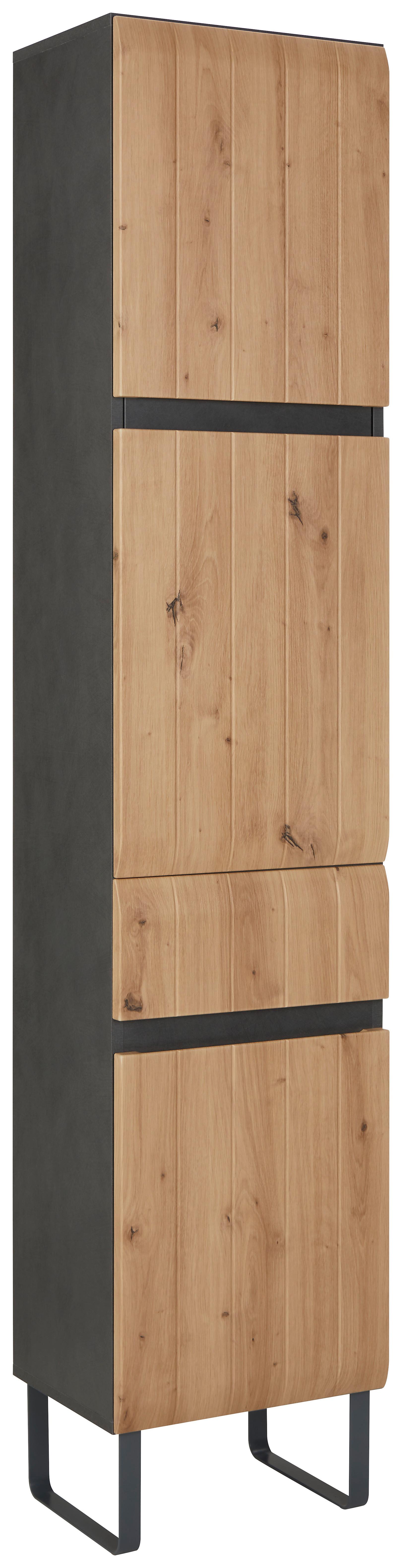 Hochschrank in Artisan Eiche - Modern, Holzwerkstoff (40/176/31cm) - Premium Living