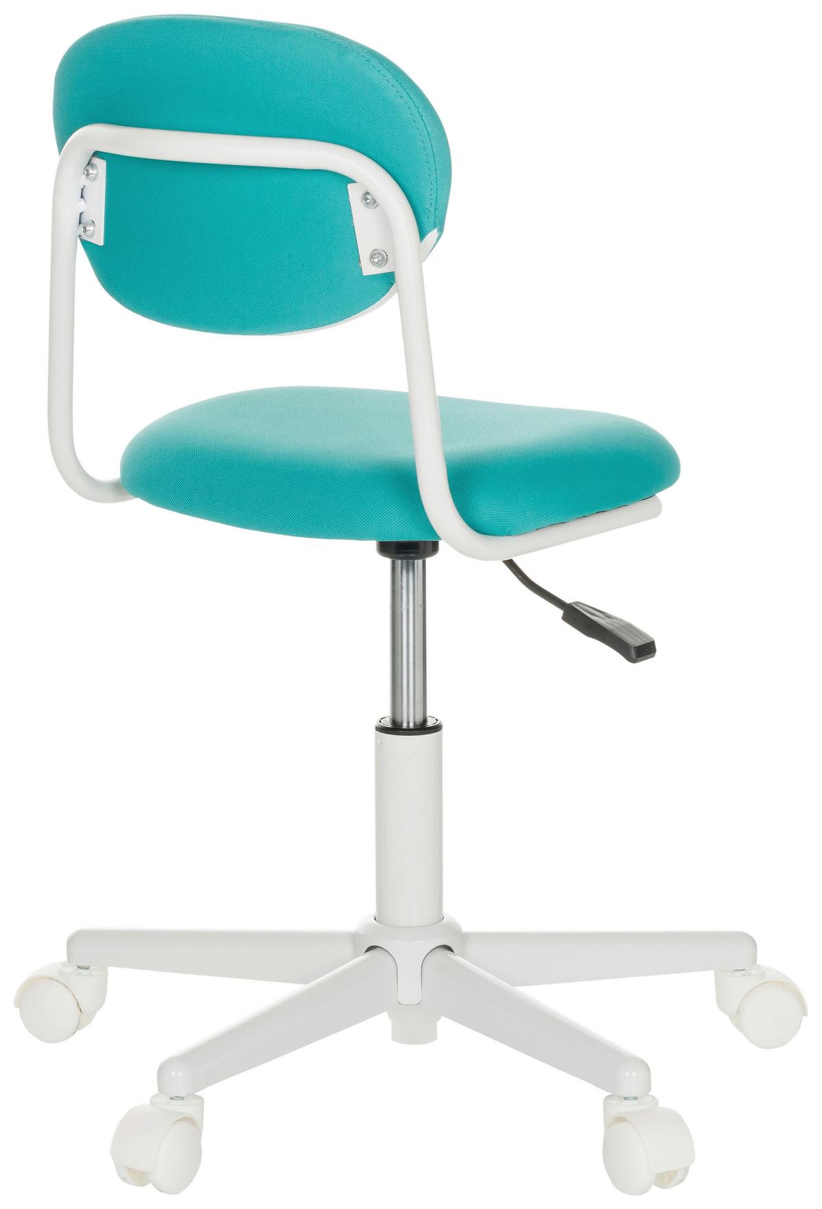 Otroški Vrtljivi Stol Kiddy Base I, Turkizna - turkizna/bela, Basics, umetna masa/tekstil (60/72-83/60cm) - MID.YOU