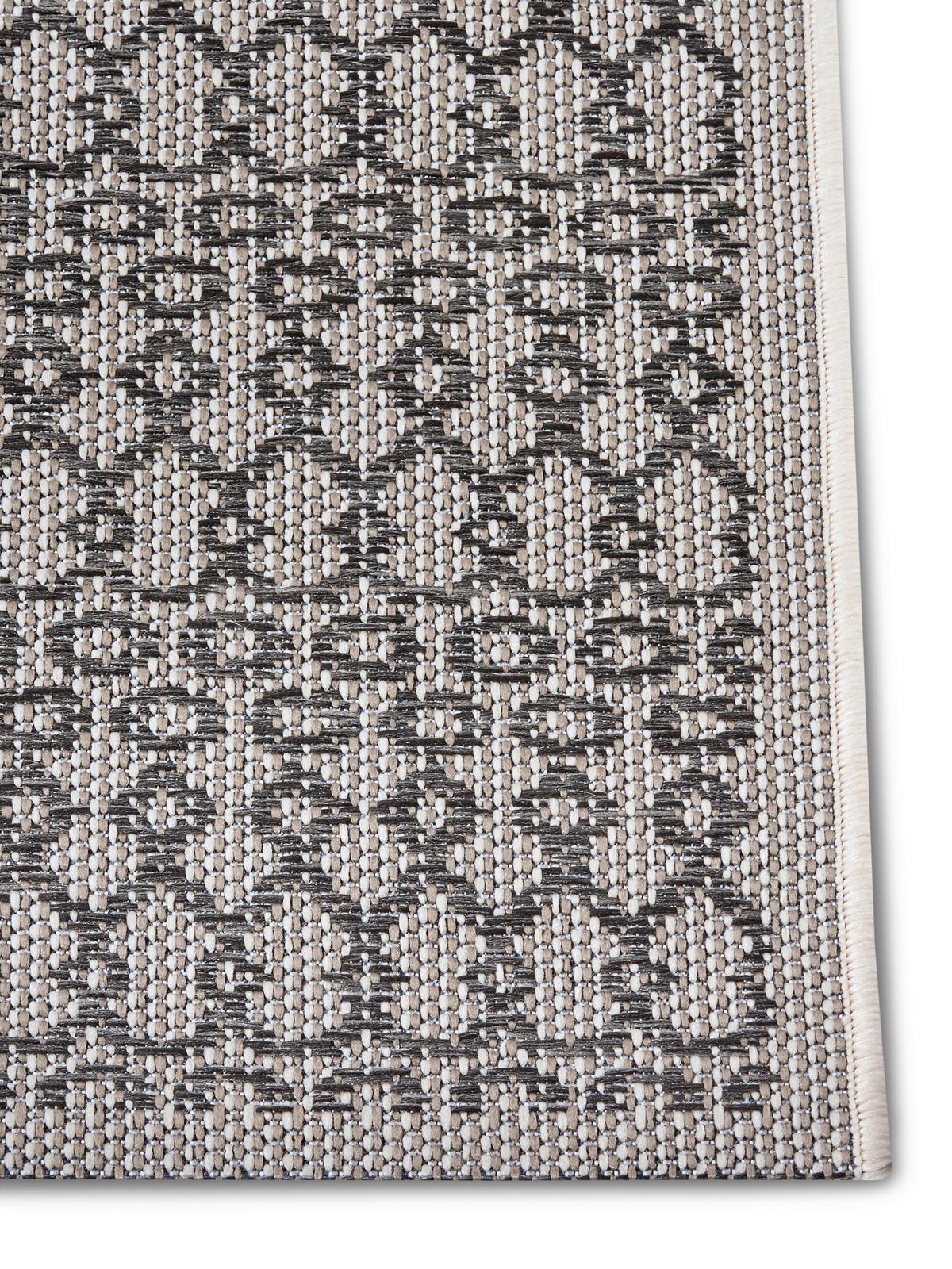 Outdoorteppich Vanti Grau/Beige ca. 76x150cm - Beige/Grau, Design, Kunststoff (76/150cm) - Hanse Home