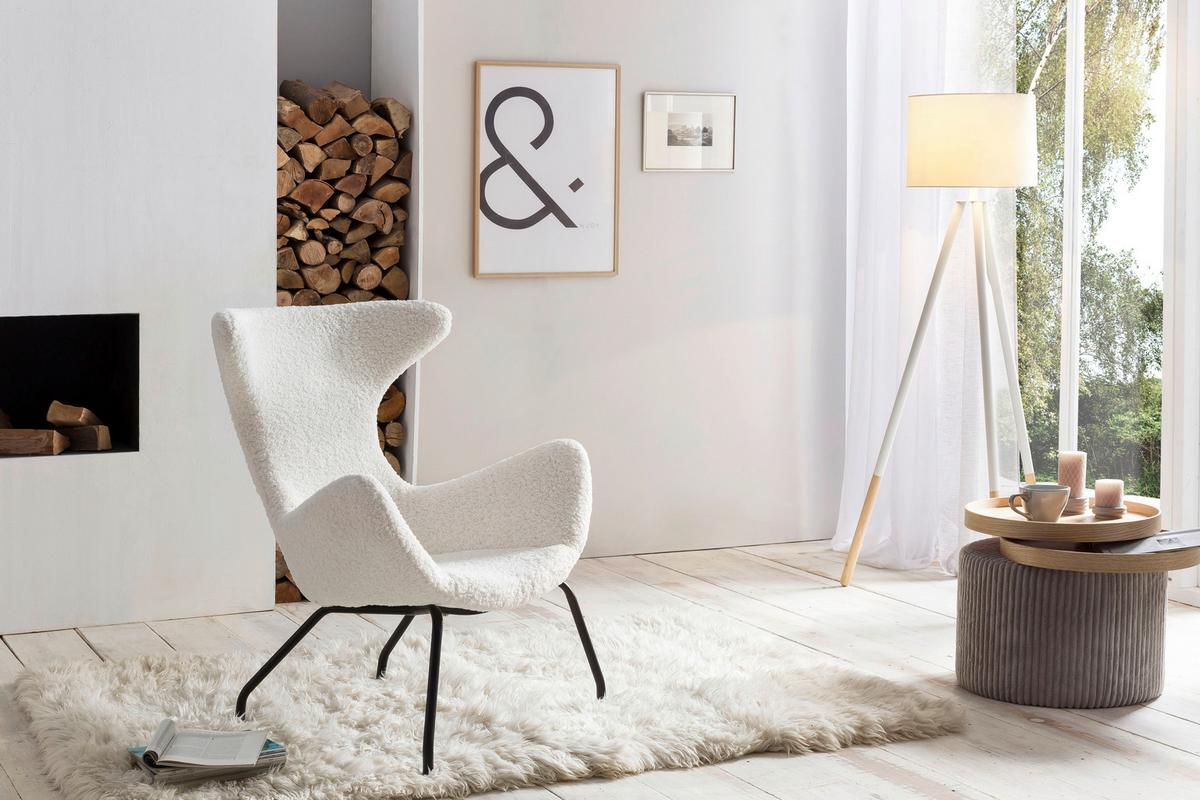 Mizica Maya, Svetlo Siva - svetlo siva, Design, leseni material/tekstil (50/45cm) - Livetastic