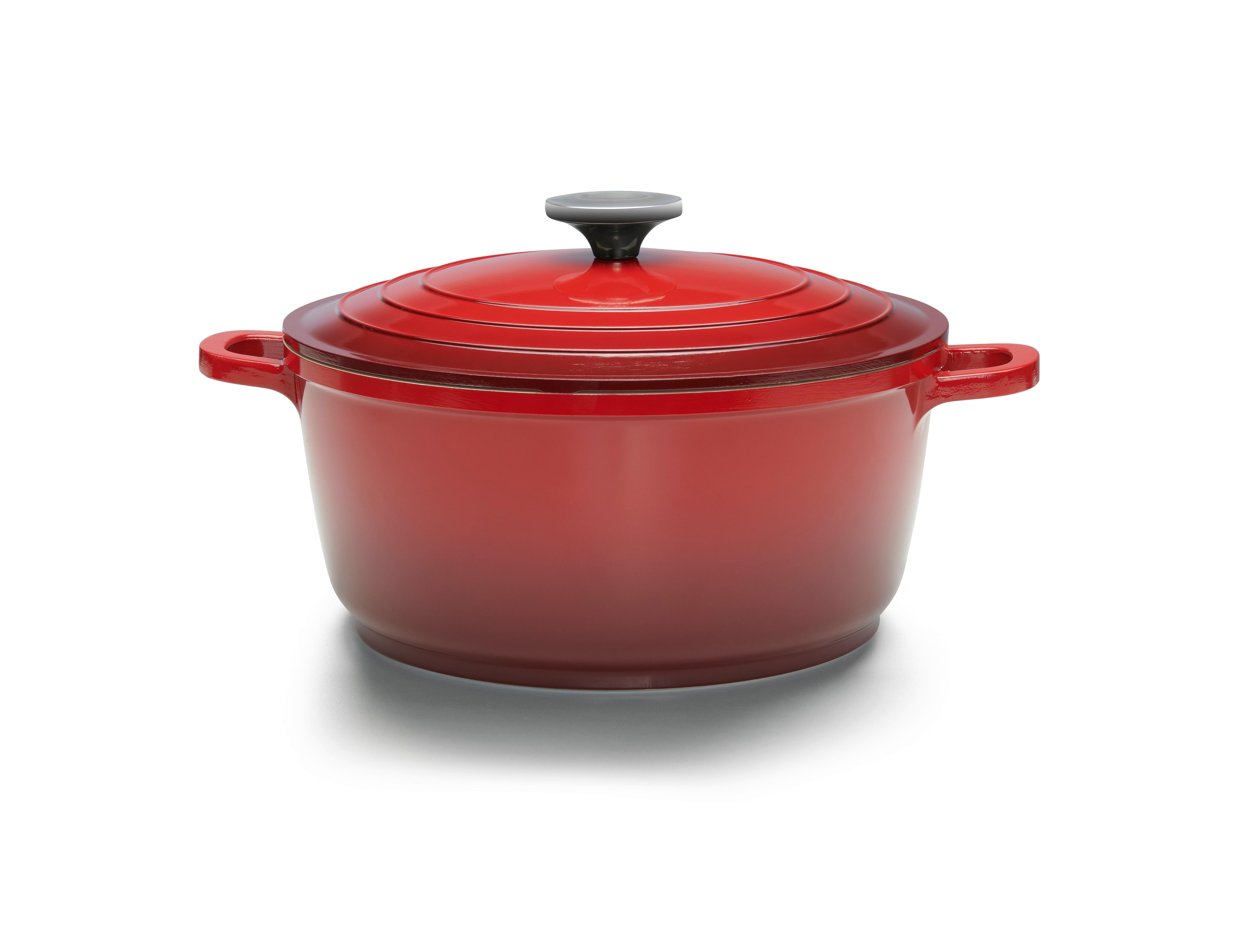 Bratentopf Elisa M Rot ca. 4,4 l - Rot, KONVENTIONELL, Metall (24/11cm) - Modern Living