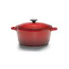 Cratiță cu capac ELISA 4,4L - roșu, Konventionell, metal (24/11cm) - Modern Living