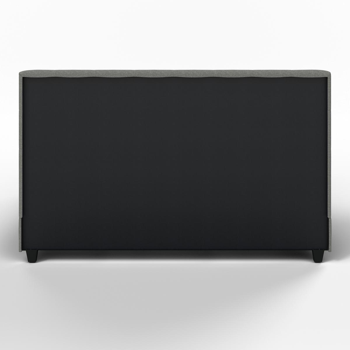 Kárpitozott Ágykeret Frecerico - világosszürke/fekete, Modern, faalapú anyag/textil (180/200cm) - Bessagi Home