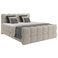 Boxspring Krevet Brisbane - crna/krem, Trend, drvni materijal/drvo (200/200cm) - Premium Living