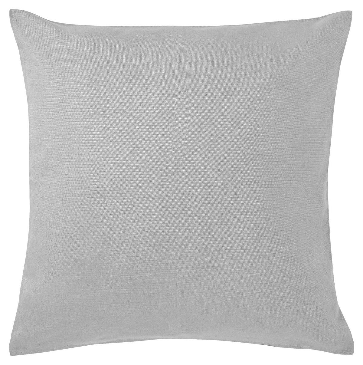 POSZEWKA NA PODUSZKĘ PANAMA - kolor srebrny/jasnoszary, Basics, tkanina (40/40cm) - Bio:Vio