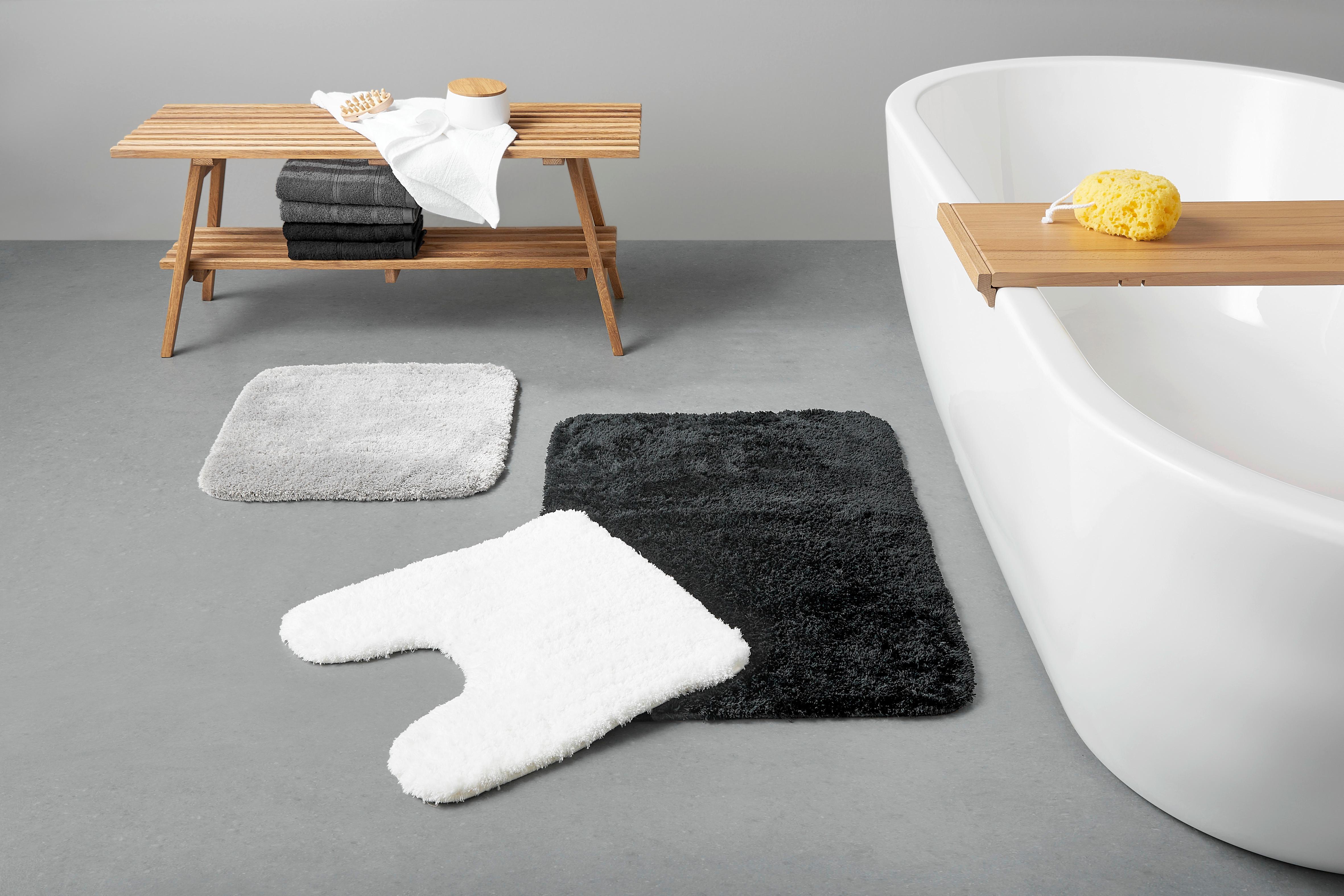 WC-Vorleger Chris Grau ca. 50x50cm - Grau, Textil (50/50cm) - Premium Living
