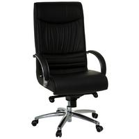 Pisarniški Stol Xxl F 400, Črna - srebrne barve/črna, Basics, kovina/umetna masa (60/130/47cm) - MID.YOU