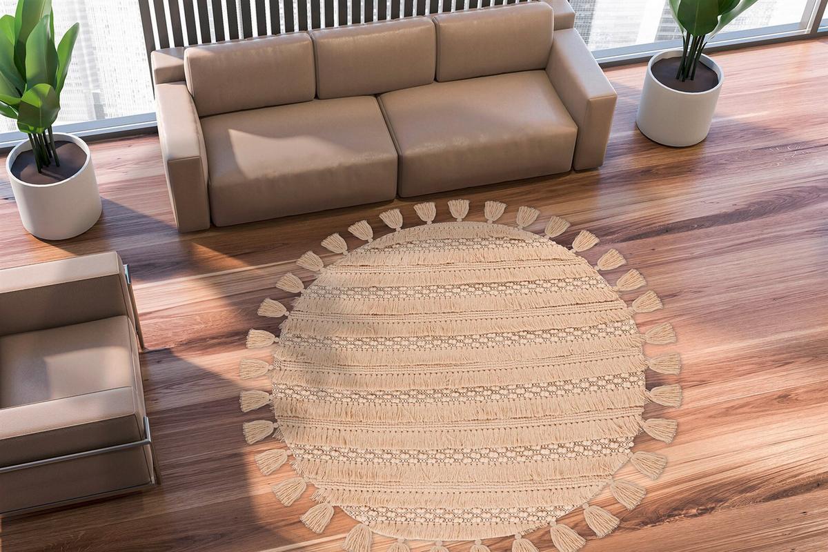 TEPPICH BOHIST 325 NATURAL - Multicolor, Konventionell, Textil (160cm) - Kayoom