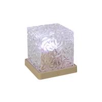 Led Svjetiljka Stolna Nika - boje pijeska/prozirno, Moderno, plastika (11/11/11cm) - Mömax