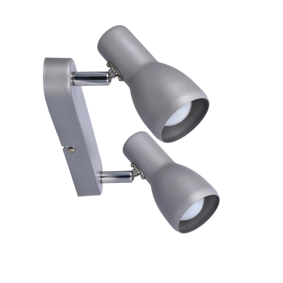 Reflektor 92-44211 Picardo - siva/srebrne boje, Trend, metal (36/6/15cm)