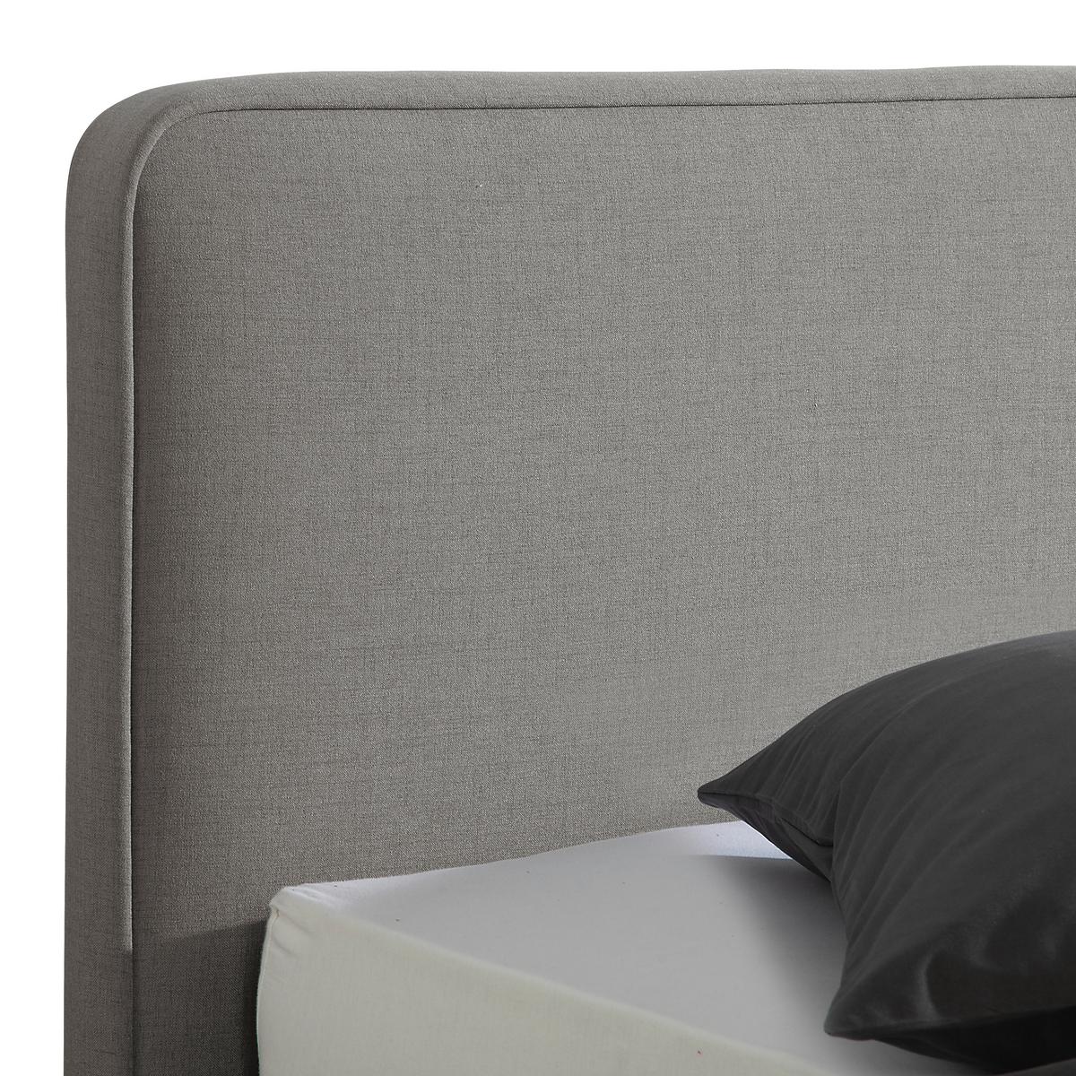 Polsterbett Jone Grau ca. 100x200 cm - Alufarben/Grau, MODERN, Textil/Metall (100/200cm) - Livetastic