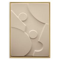 Bild Antonio Hellbraun ca. 50x70cm - Hellbraun/Eichefarben, Holzwerkstoff/Kunststoff (50/70cm) - Modern Living