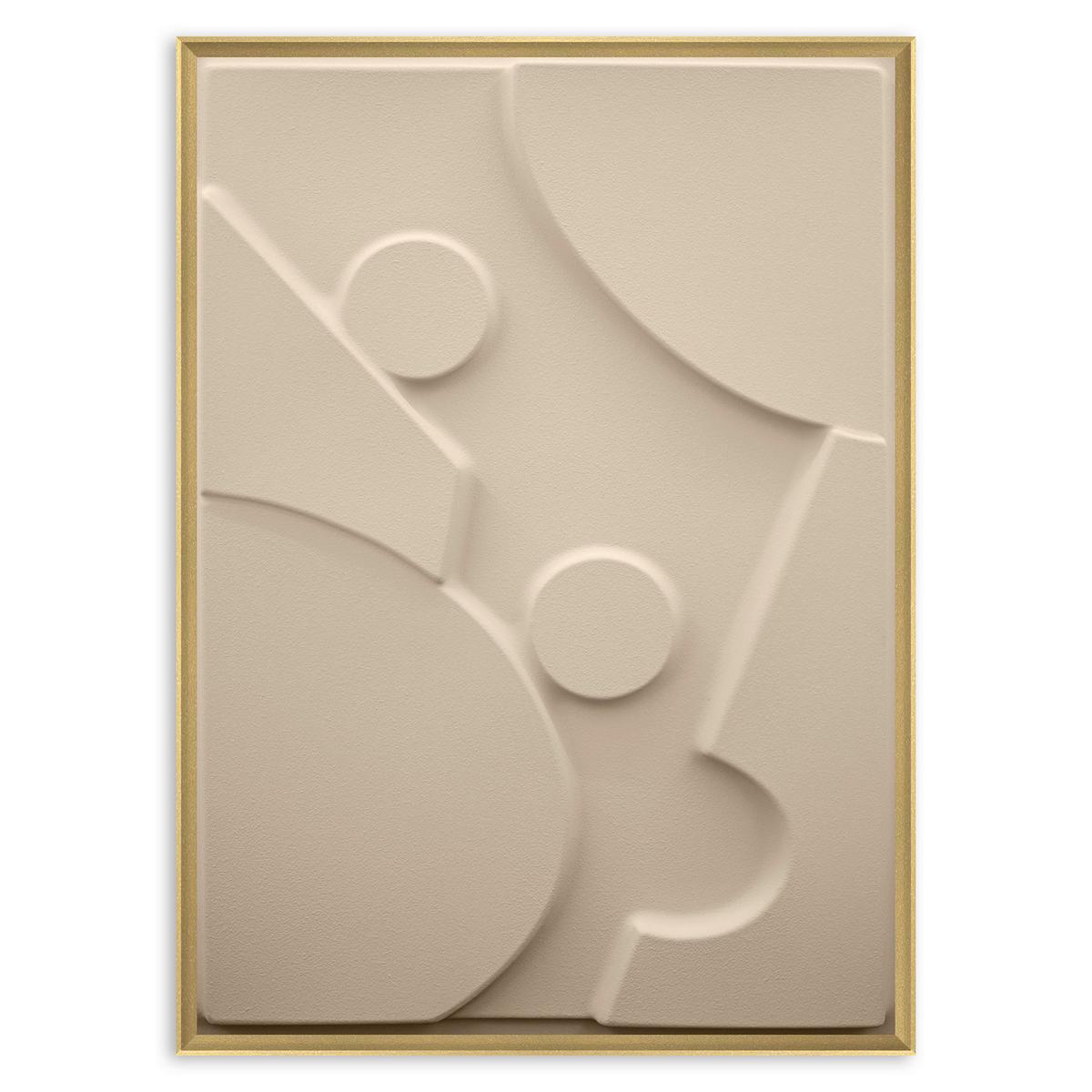 Bild Antonio Hellbraun ca. 50x70cm - Hellbraun/Eichefarben, Holzwerkstoff/Kunststoff (50/70cm) - Modern Living