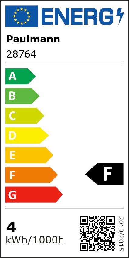 Leuchtmittel 28764 max. 4 Watt - Transparent, Design, Glas (12,5/18,7cm) - Paulmann