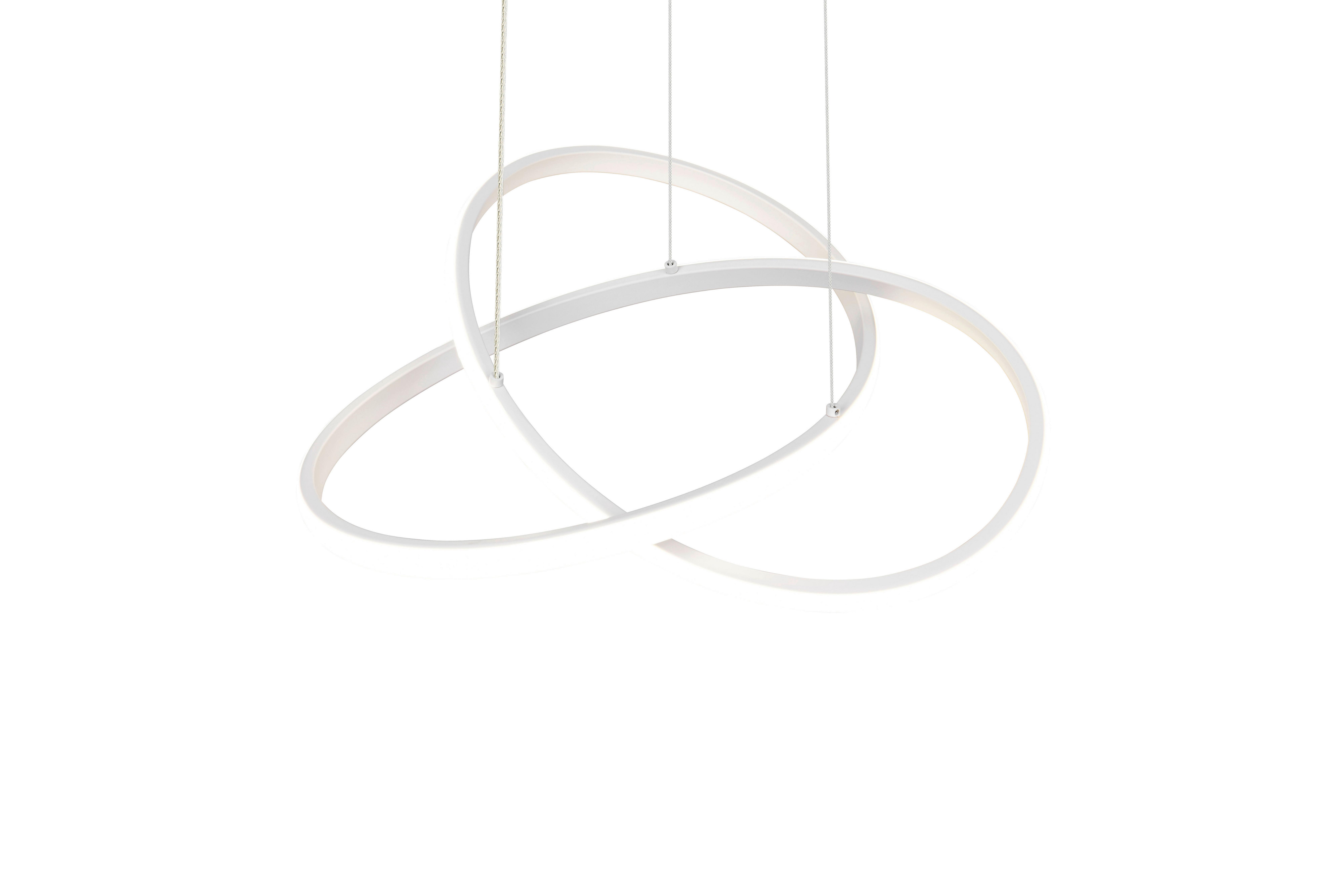 LED-HÄNGLAMPA MAXIMILIAN - vit, Klassisk, metall/plast (50/50/150cm) - Mömax