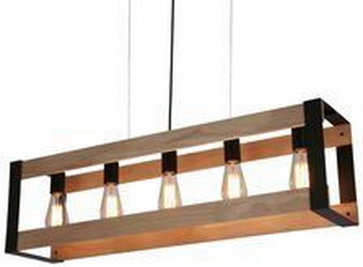 Svjetiljka Viseća 35-79282 - crna, Natur, metal (90/20/100cm)