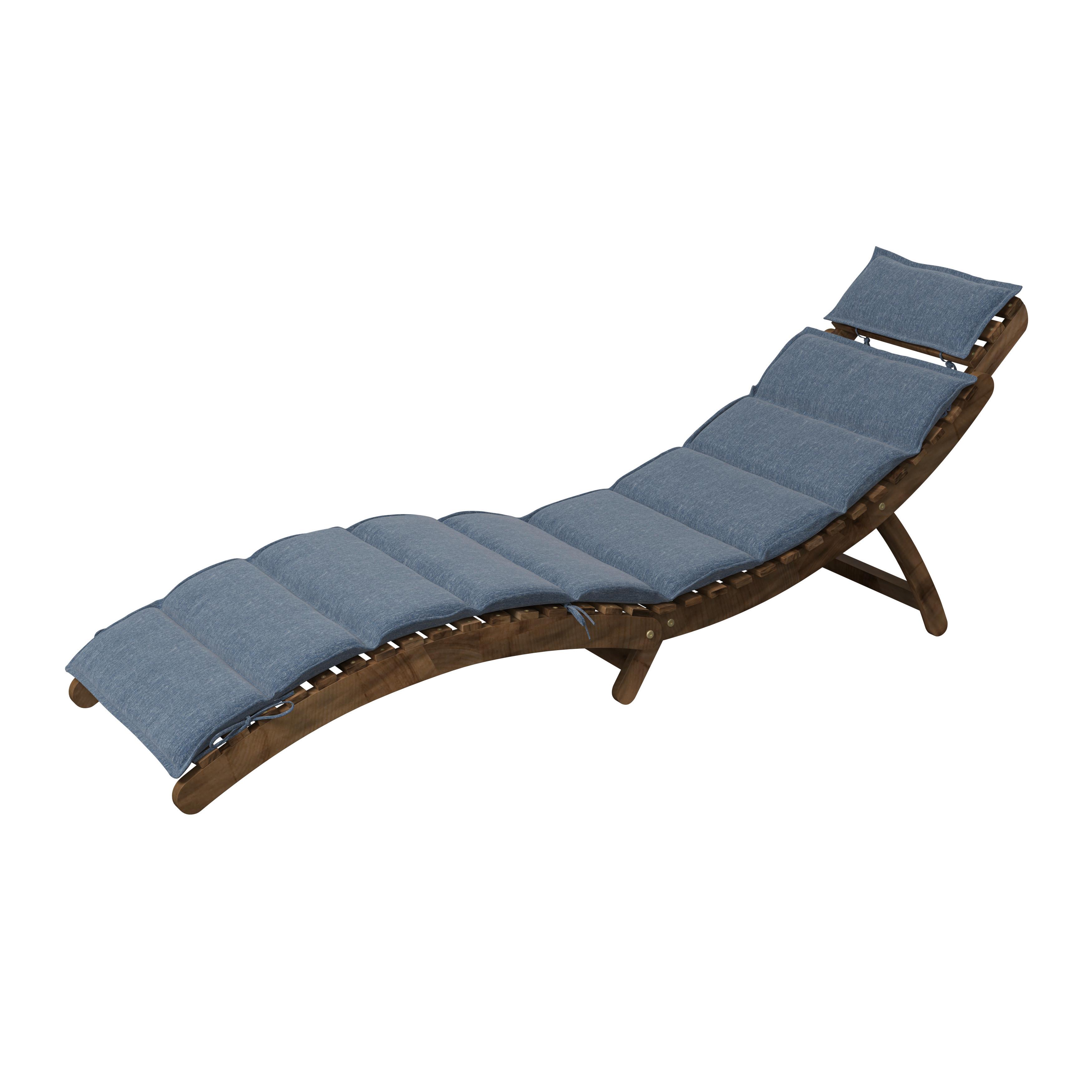 SOLSÄNG NATALIE - grå, Natur, trä/textil (54/18,5/182cm) - Mömax