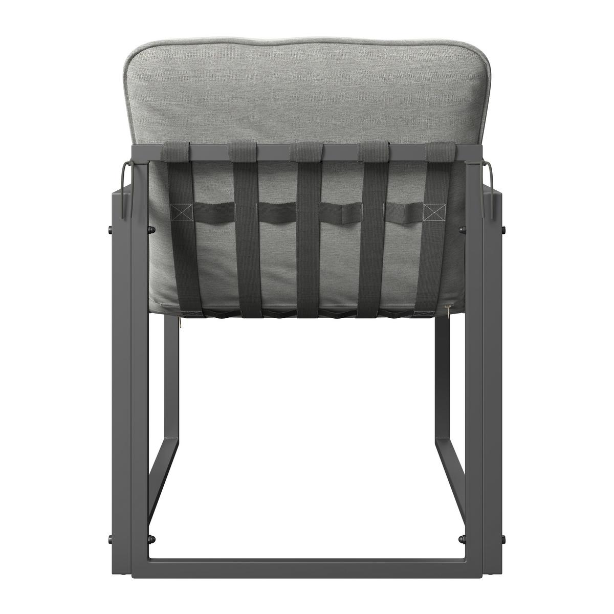 Vrtni Set Lucia - tamno siva/svijetlo siva, Basics, staklo/metal