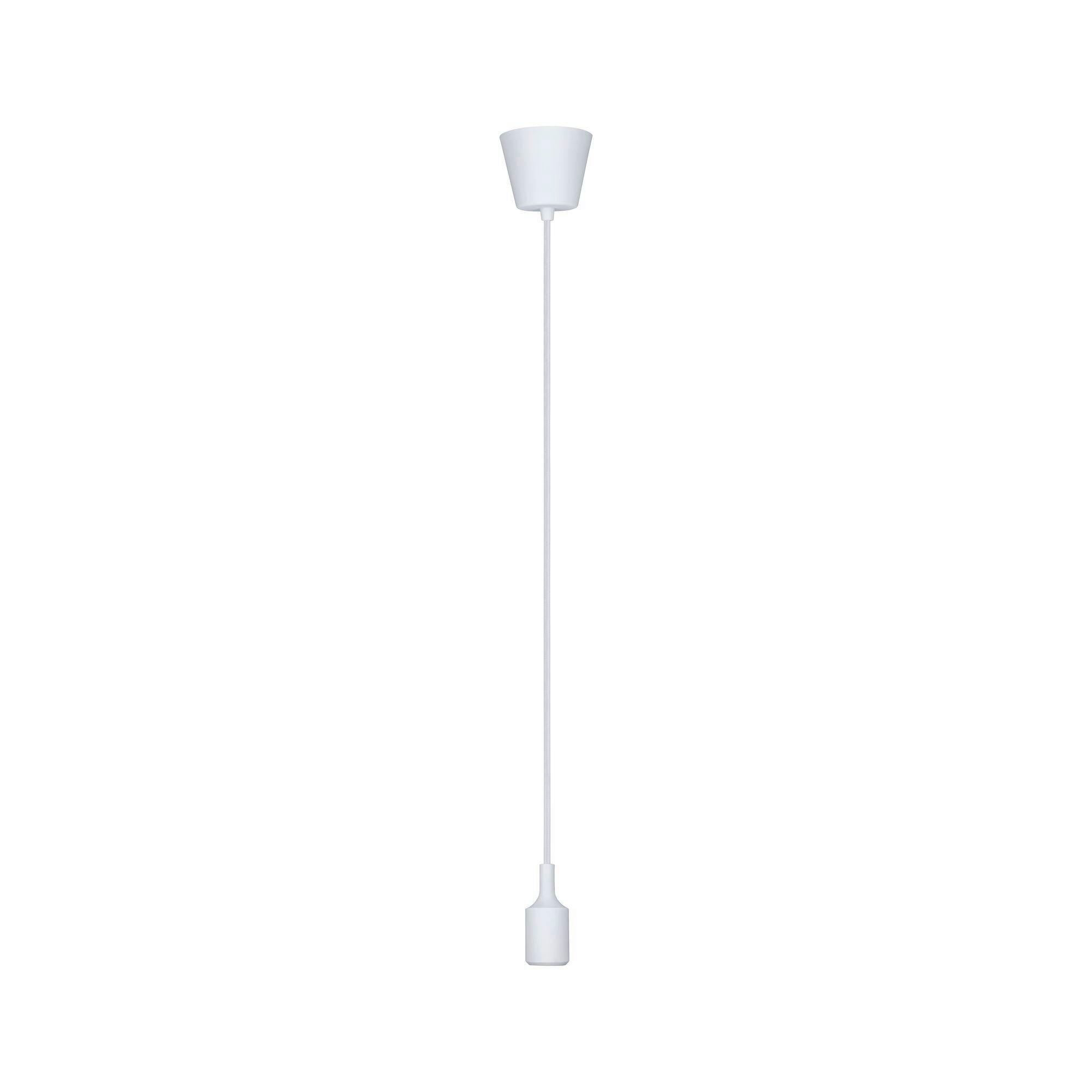 Hängeleuchte Ketil in Weiß max. 60 Watt - Weiß, Basics, Kunststoff (9,2/9,2/200cm) - Paulmann