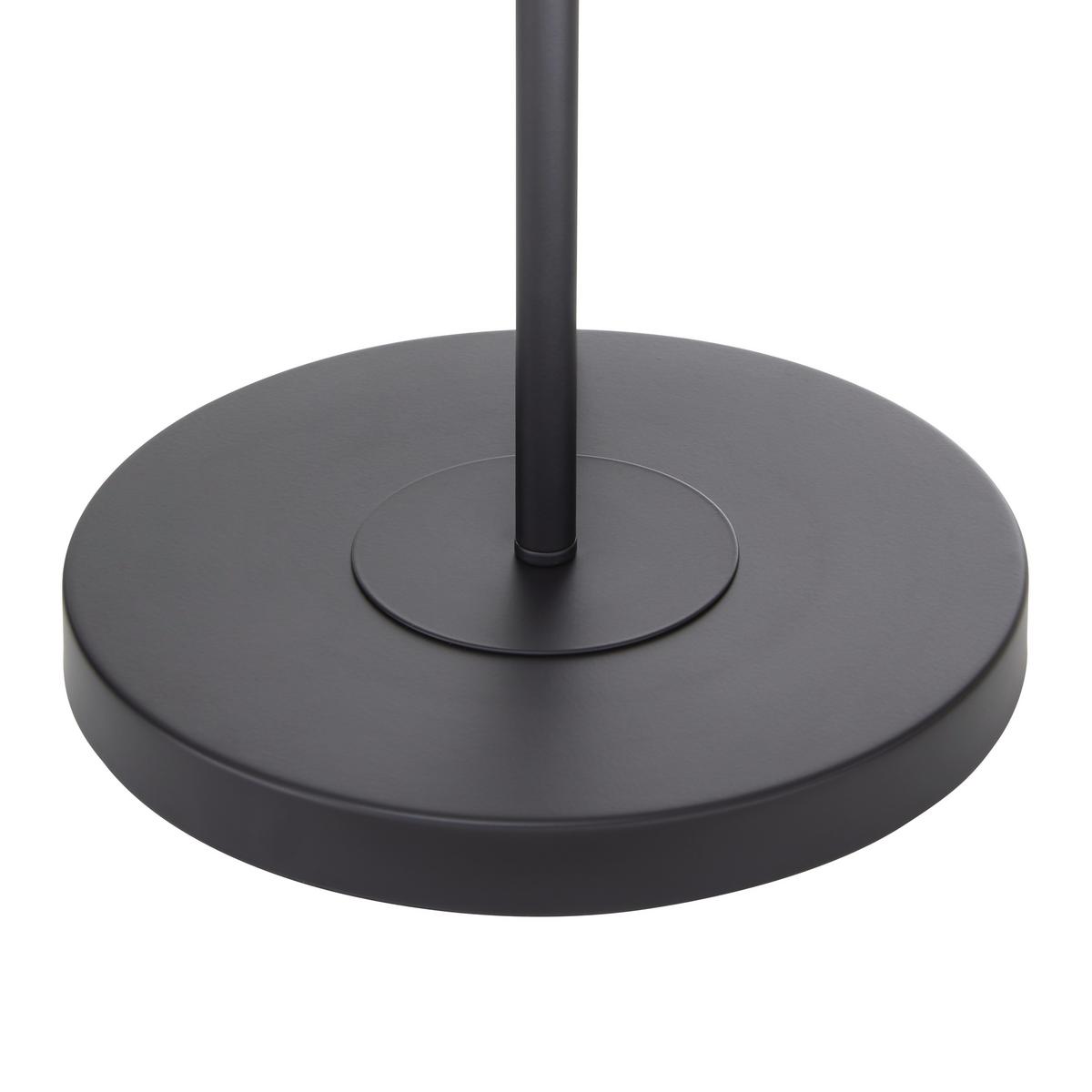 Állólámpa Tiano - fekete, Modern, Üveg/fém (25/155cm) - Bessagi Home