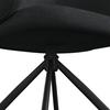 STOEL MET ARMELEUNINGEN LIORA - Zwart, Modern, Textiel/Metaal (58/84/61cm) - Bessagi Home