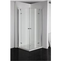 Zuhanyajtó Simplyflex Csuklóajtó - fehér, Konventionell, műanyag/Üveg (87,5-88,5/195cm)