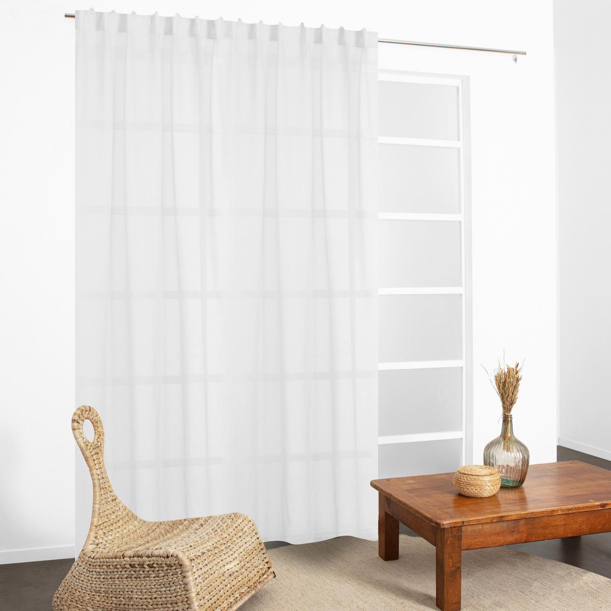 ZASŁONA GOTOWA 0161010 3 IN 1 LIM-HOME BLANC - biały, Basics, tkanina (280/240cm)