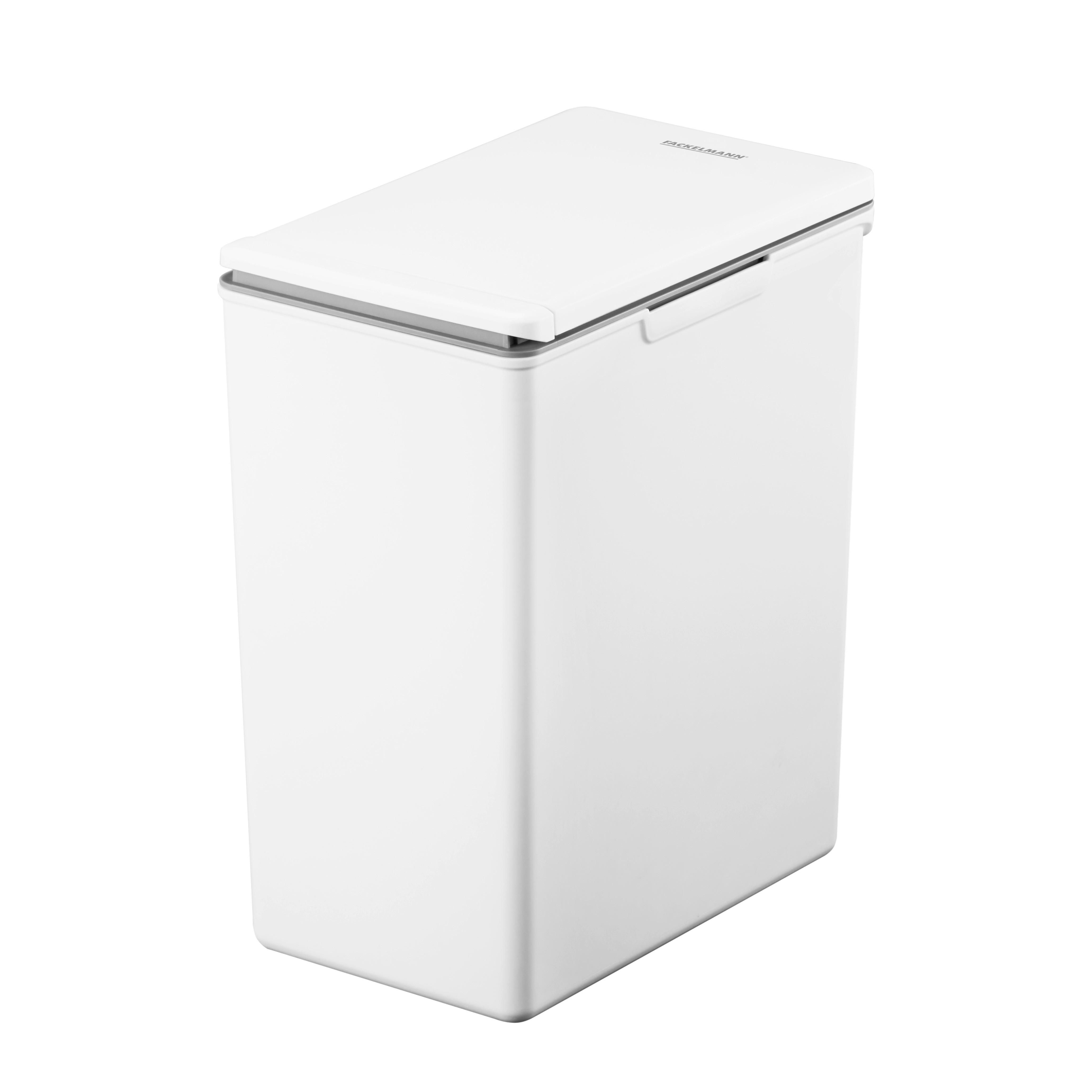 KOSZ NA ODPADY 60621 - antracytowy/biały, Basics, tworzywo sztuczne (34/22/41,5cm) - Fackelmann