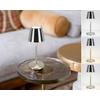 PORTABEL LAMPA MUSI - vit/nickelfärgad, Modern, metall/plast (12/30cm) - Mömax