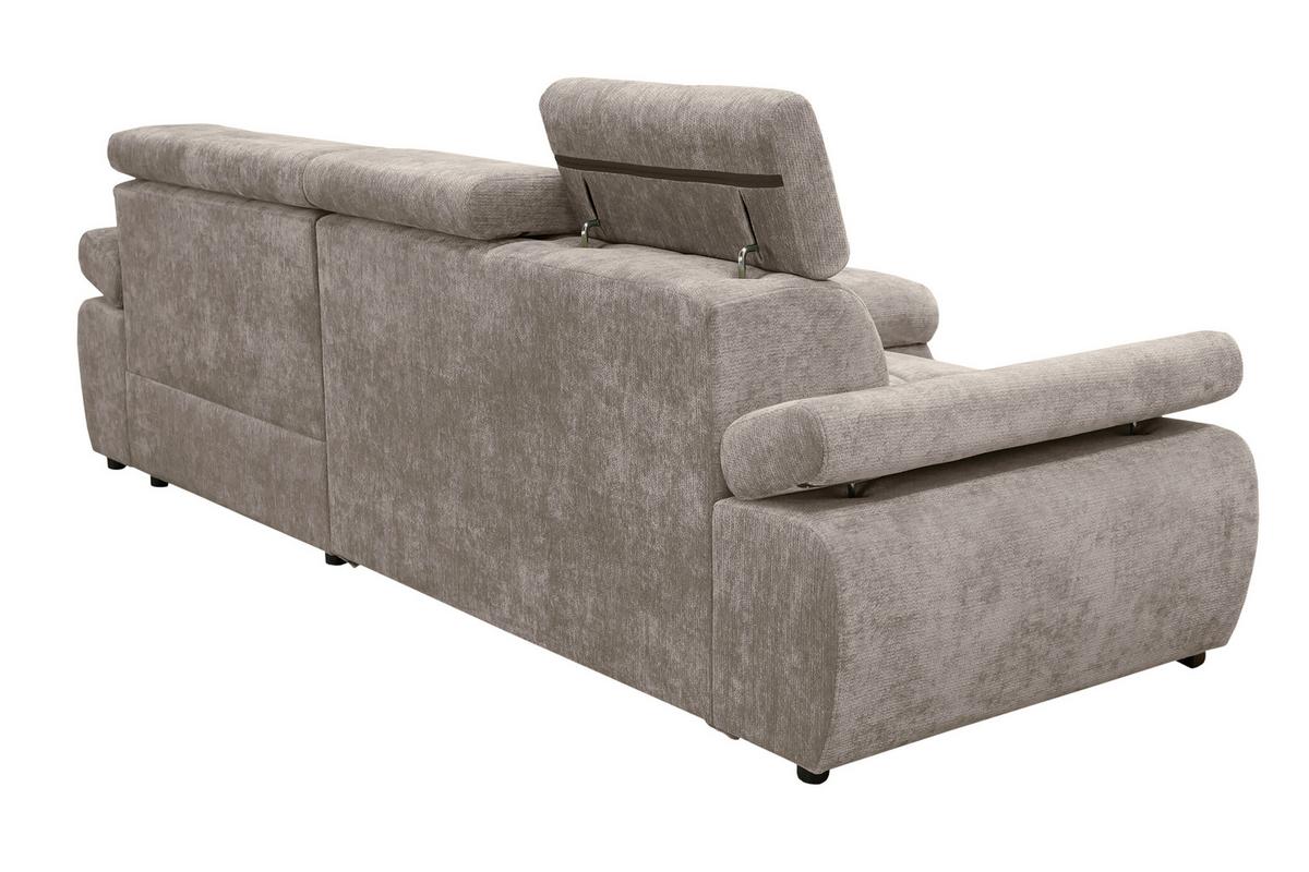 Kutna Garnitura Vegas - crna/taupe, Design, drvo/tekstil (294/173cm) - Modern Living