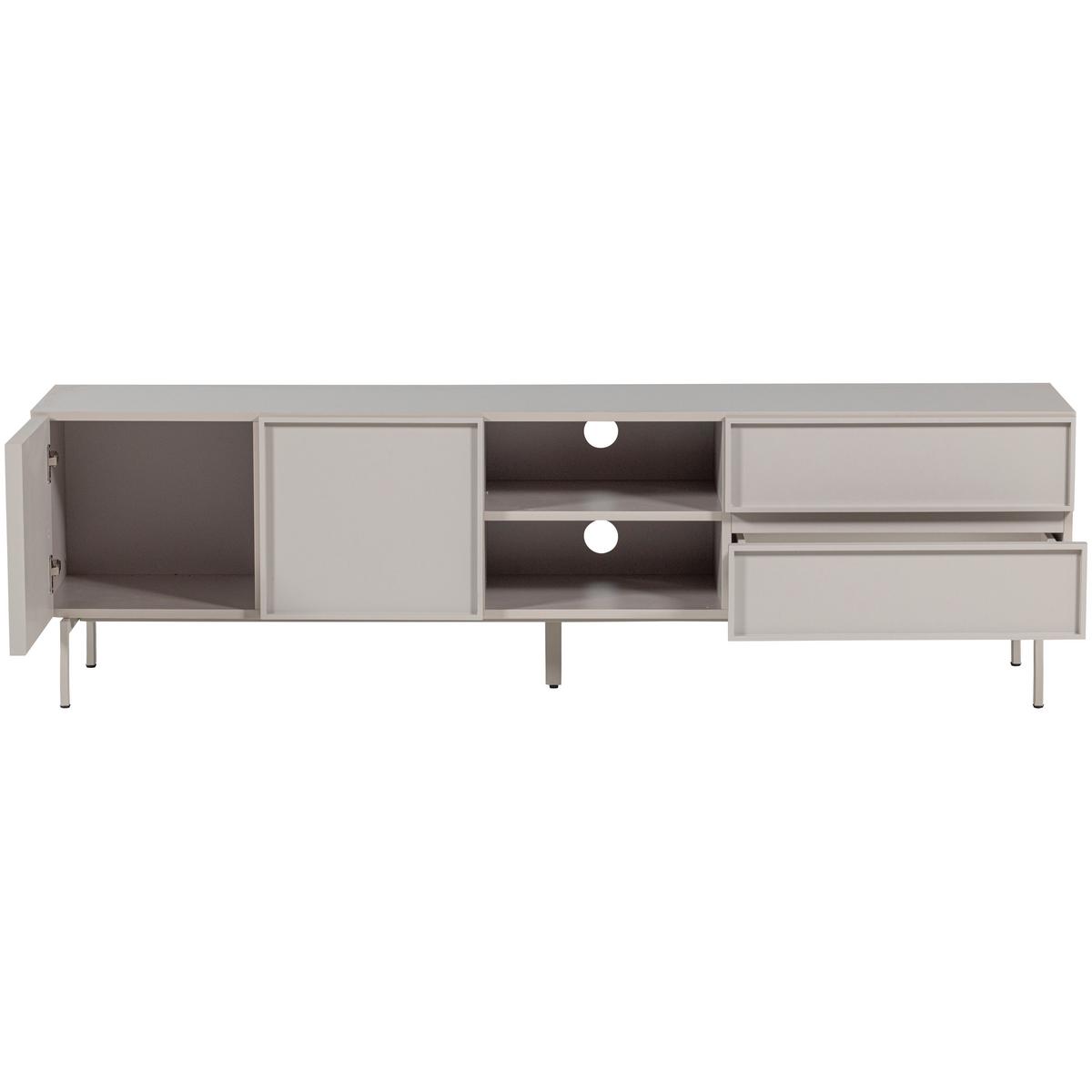 Lowboard Tours Sandfarben - Sandfarben, Design, Holzwerkstoff/Metall (180/51/42cm) - Livetastic