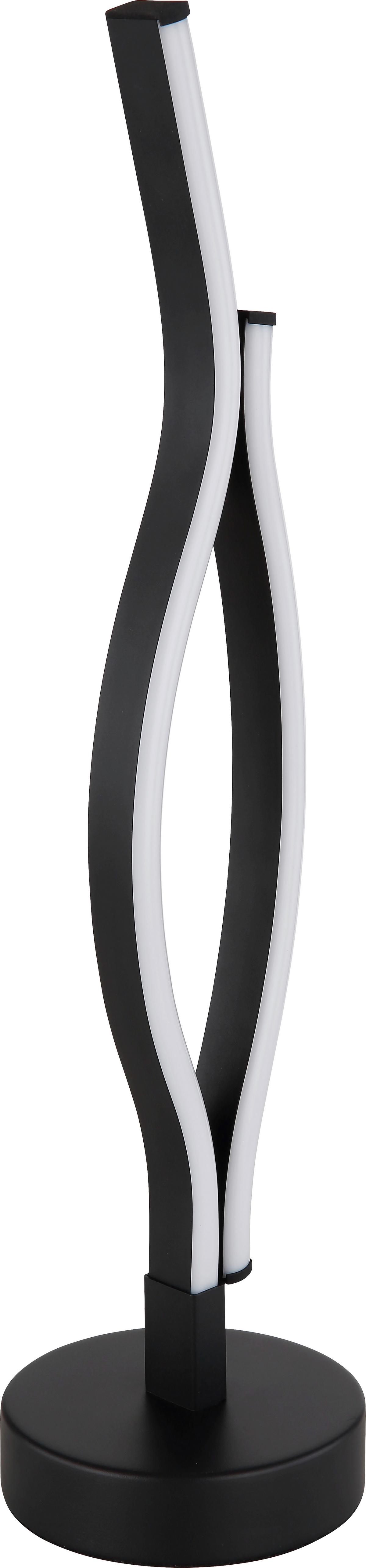 LED-Tischleuchte Relo in Opal/Schwarz max. 12 Watt - Opal/Schwarz, MODERN, Kunststoff/Metall (12/47cm) - Mömax