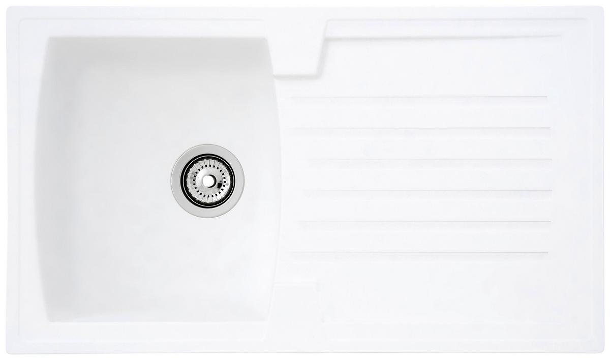 Pomivalno Korito Respekta Boston, 86x50cm - bela, Trend, kamen/umetna masa (86/20/50cm) - Respekta