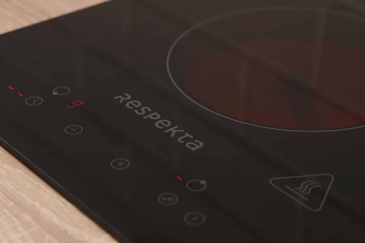 Kuhalna Plošča Bennet - črna, Trend, steklo (29/5/52cm) - Respekta