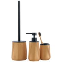 Seifenspender Loft Schwarz/Sandfarben - Sandfarben/Schwarz, Modern, Kunststoff (7,5/18cm) - Mömax