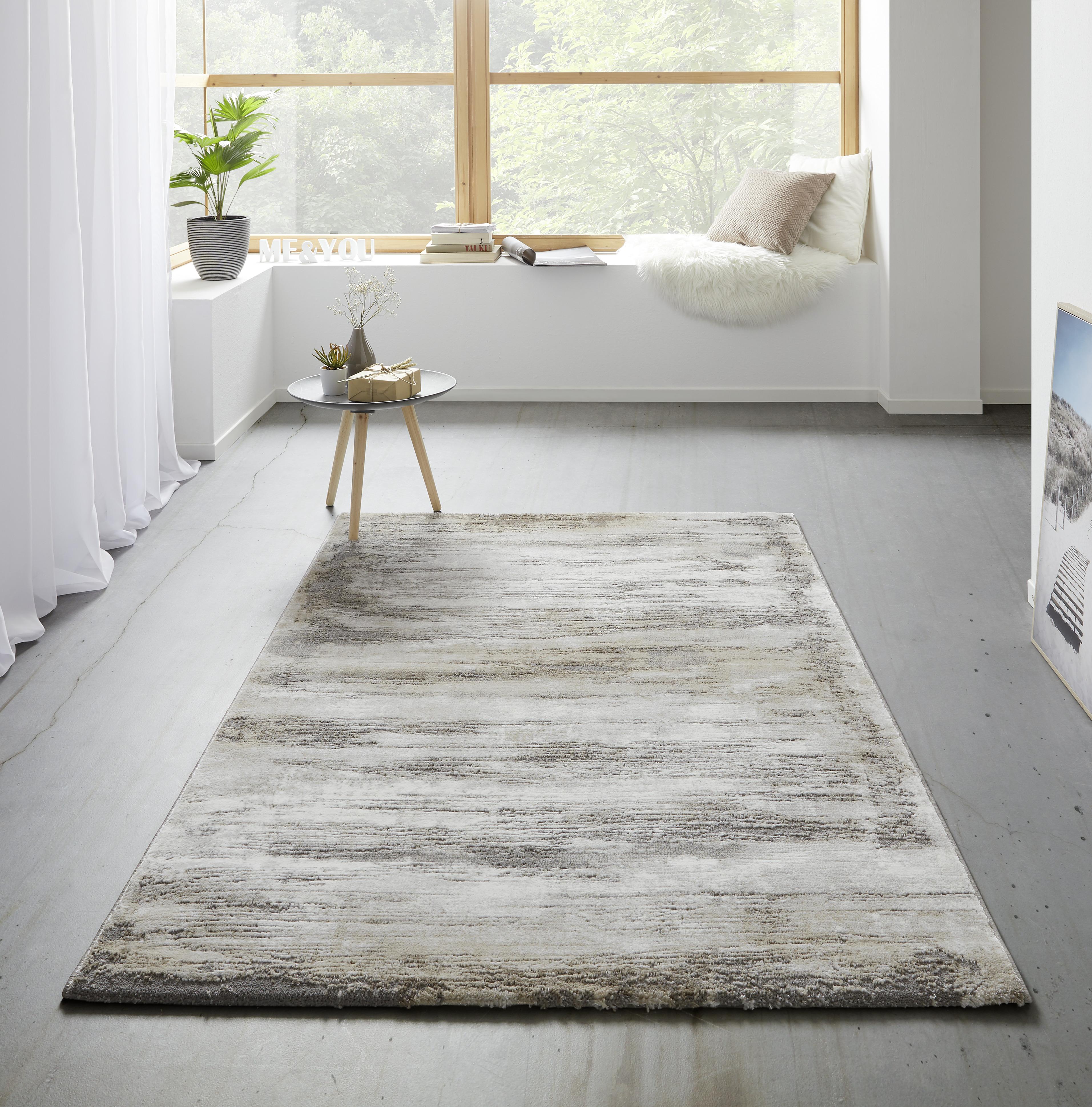 VÄVD MATTA OXFORD 2 - beige/grå, Basics, textil (120/170cm) - Mömax