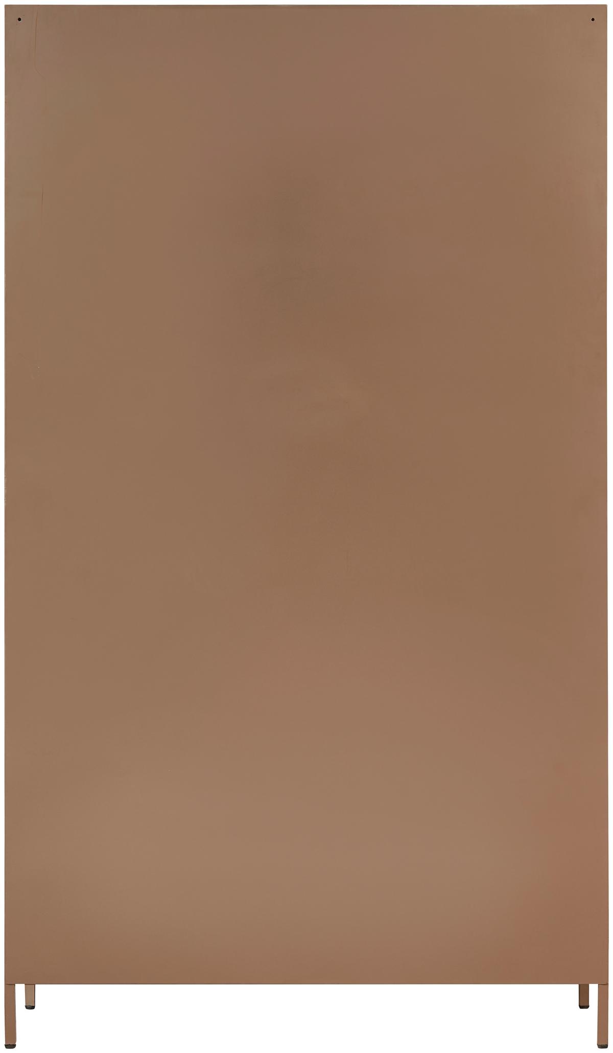 Vitrine Ronja Braun B: 110 cm - Braun, Design, Glas/Metall (110/189/43cm) - Livetastic