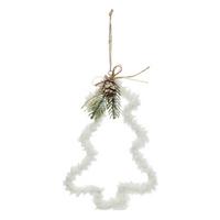 Ukras Za Jelku 20cm Polasr - bijela, Moderno, metal (11/3/20cm)