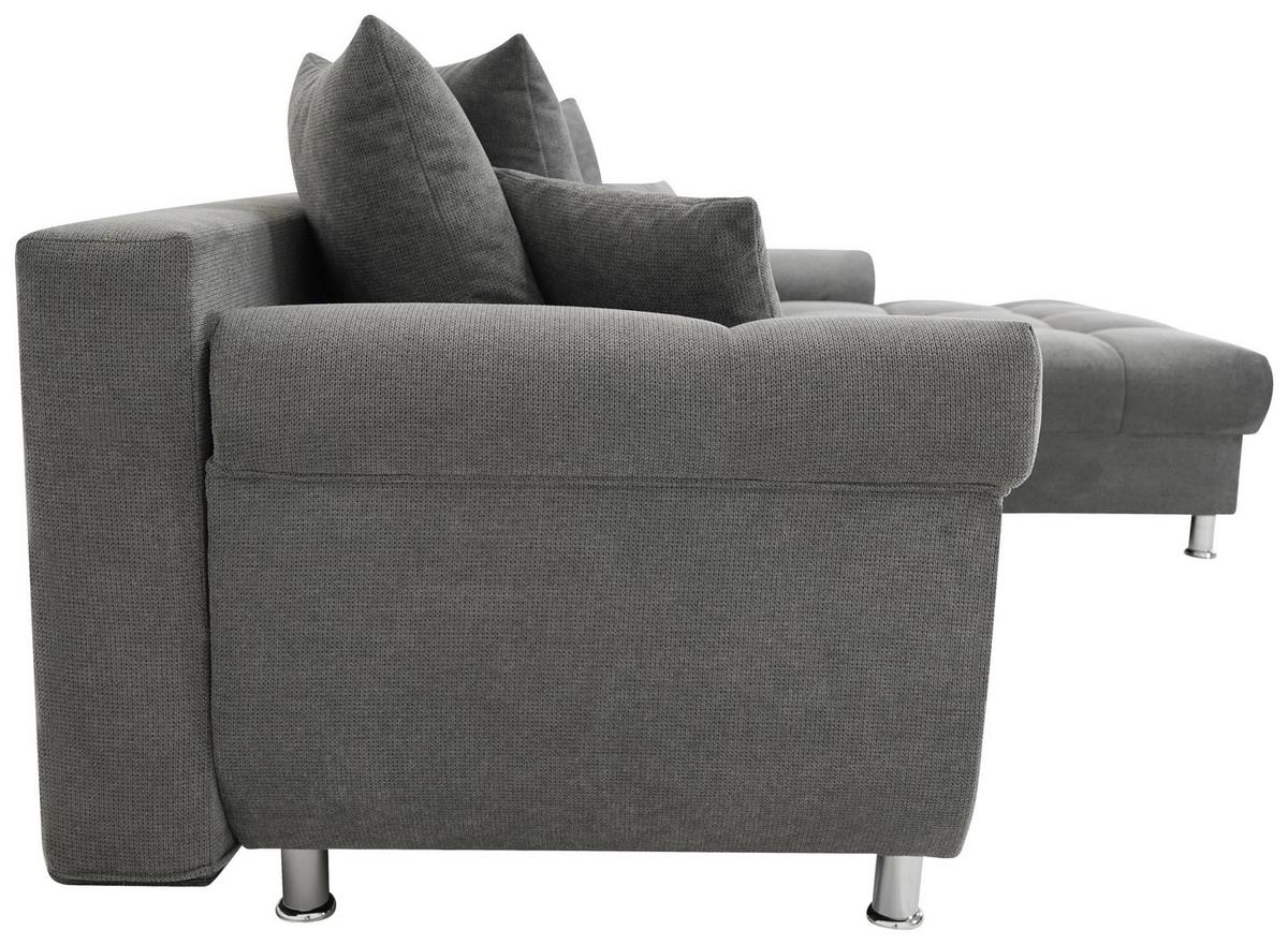 Sarokkanapé Erice - sötétszürke, Design, textil (312/198cm) - Livetastic