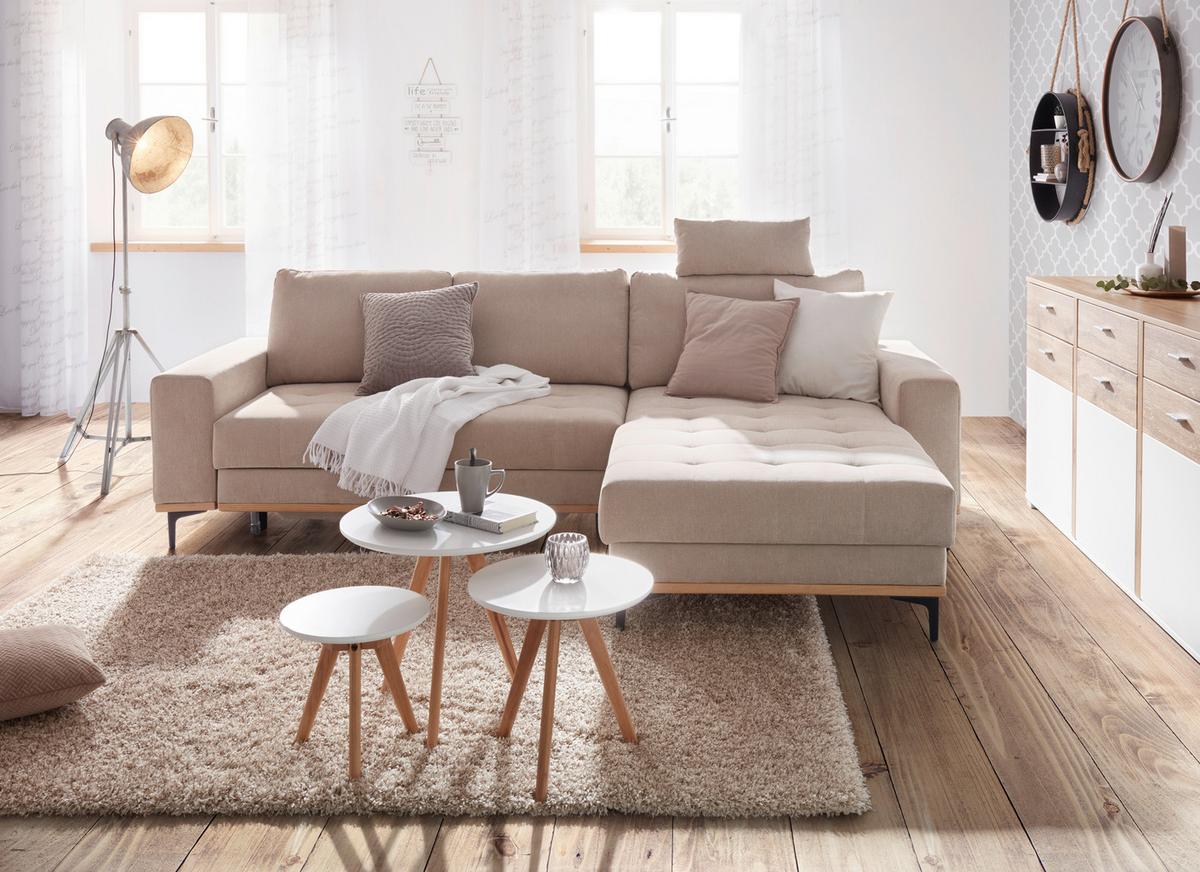 Kopfstütze CASPER - beige, Konventionell, textile (52/23/14cm) - Zandiara