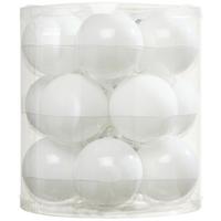 Karácsonyfagömbszett Noel - fehér, Basics, Üveg (6cm) - Modern Living