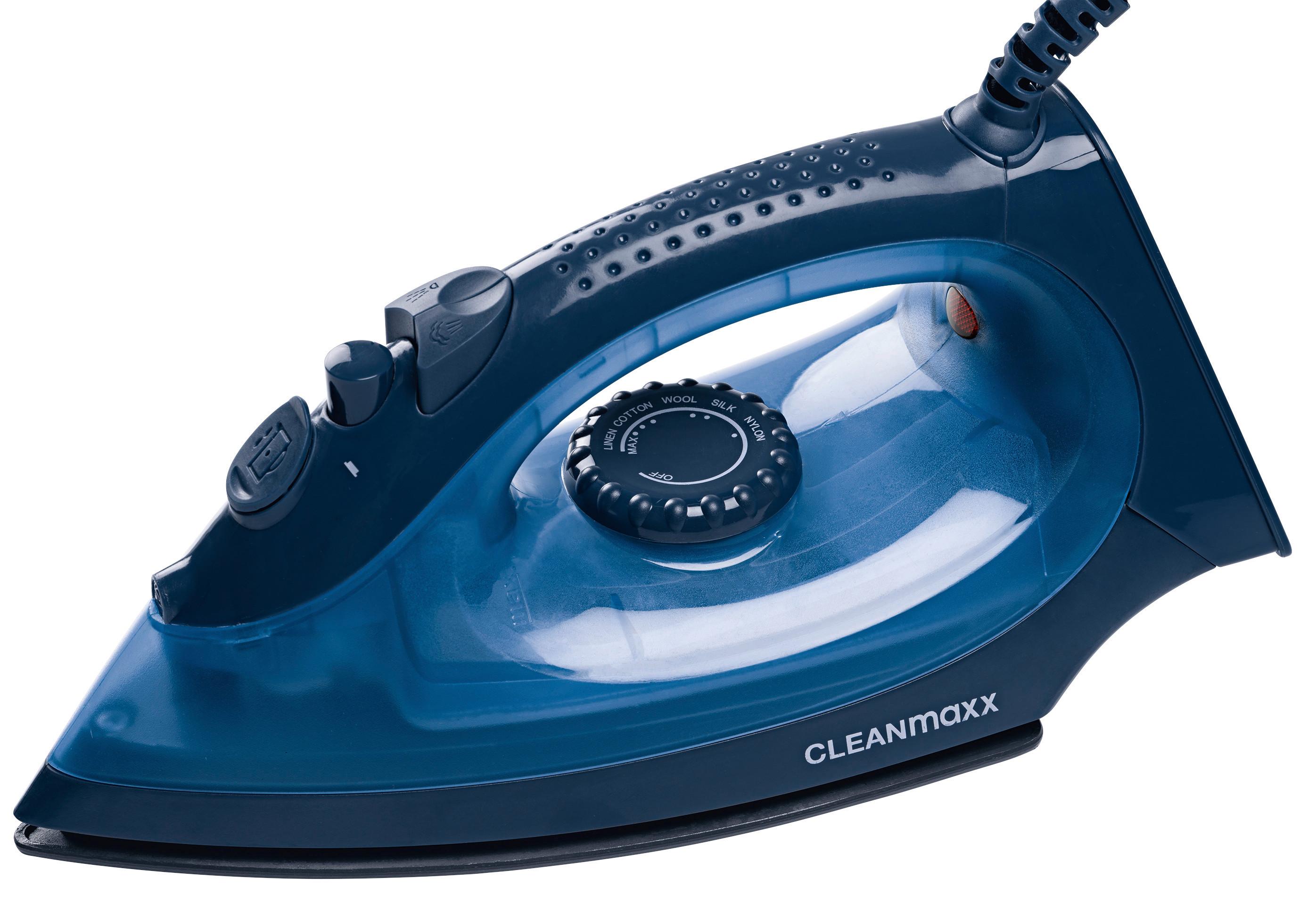 Dampfbügeleisen Cleanmaxx Blau max. 2200 Watt - Blau, Basics, Kunststoff/Metall (25/12/10cm)