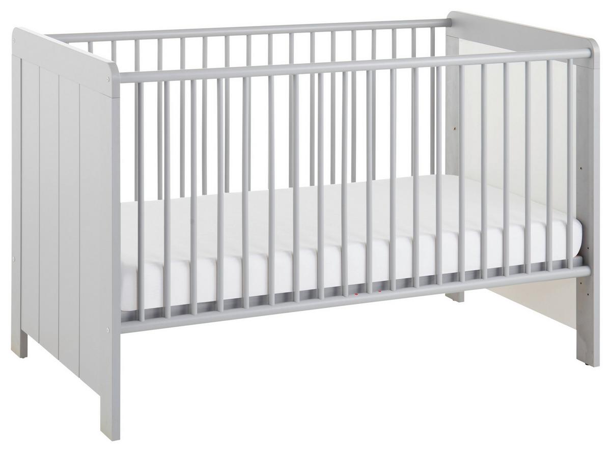 Gitterbett Nikola ca. 70x140 cm Grau - Grau, KONVENTIONELL, Holzwerkstoff (145/77/90cm) - MID.YOU