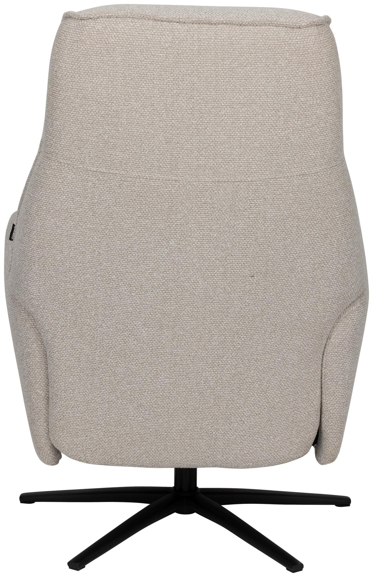 Počivalnik Snooze, Bež - črna/bež, Design, kovina/tekstil (77/112/86cm) - Livetastic