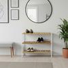 SKOHYLLA ANNA 3 -SB- - vit/naturfärgad, Modern, trämaterial/trä (70/59/30cm) - Mömax